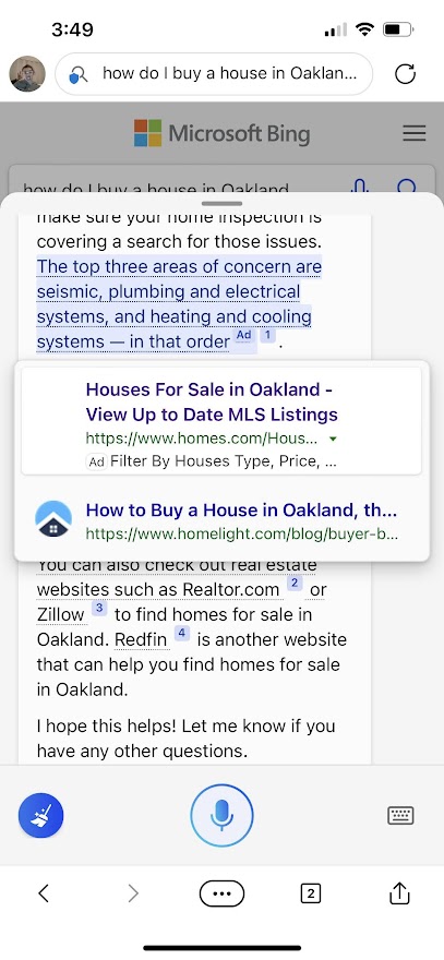 Microsoft, 광고용 Bing Chat 공개