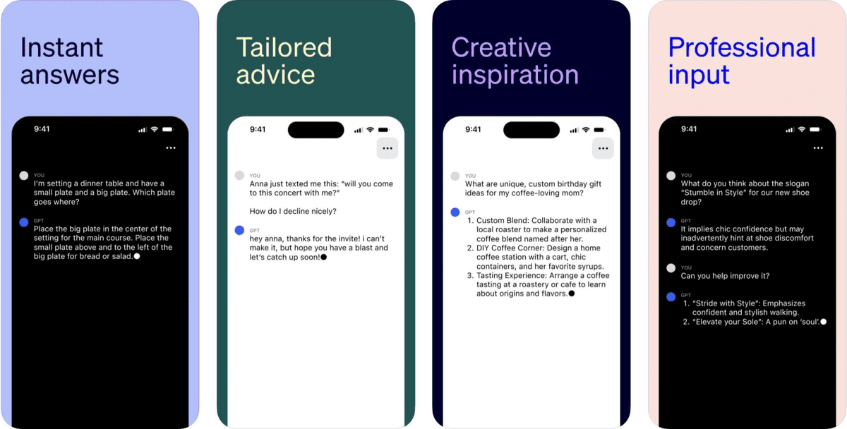OpenAI, 무료 ChatGPT iOS 앱 출시